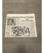 THE DENVER POST January 21,1981 Iranian Embassy Hostages Freed - $18.00