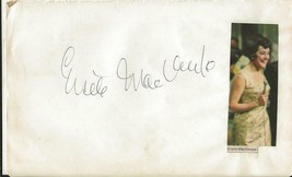 Gisele Mackenzie Signed 4.25x7 Vintage Album Page