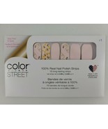Color Street BEE YOU 100% Real Nail Polish Strips Soft Pink Honey Bees RETIRED! - $30.00