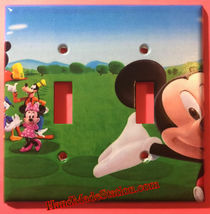 Mickey Mouse House Club Light Switch Duplex Outlet wall Cover Plate Home decor image 5