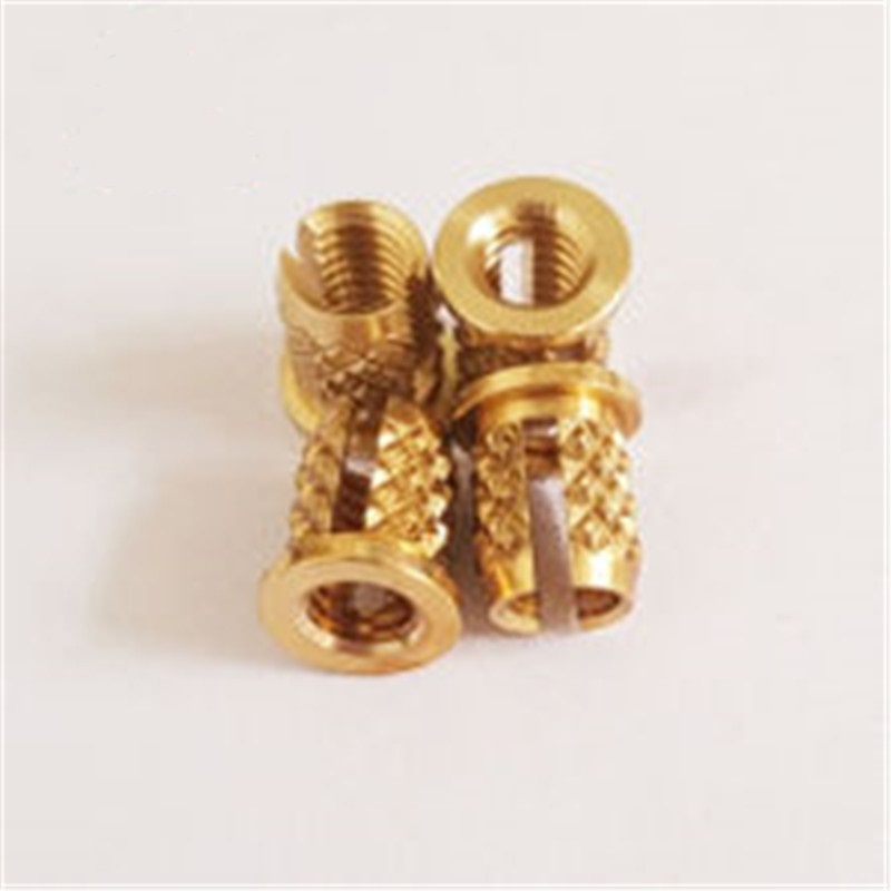 3000pcs PFLB4402 Press In Threaded Inserts Brass FlangeHead Insert