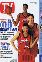 ORIGINAL Vintage TV Guide July 27 1996 No Label USA Basketball Lisa Leslie