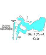 Black Hawk Lake, IA - Laser Cut Wood Map - $86.50+
