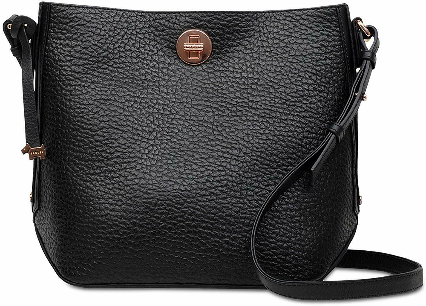Radley London Carey Street Medium Bucket Crossbody Black Women's