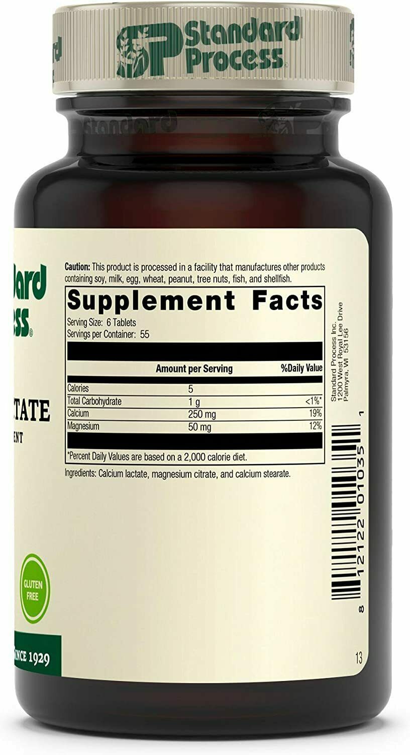 Standard Process Calcium Lactate 330 Tablets Vitamins & Minerals