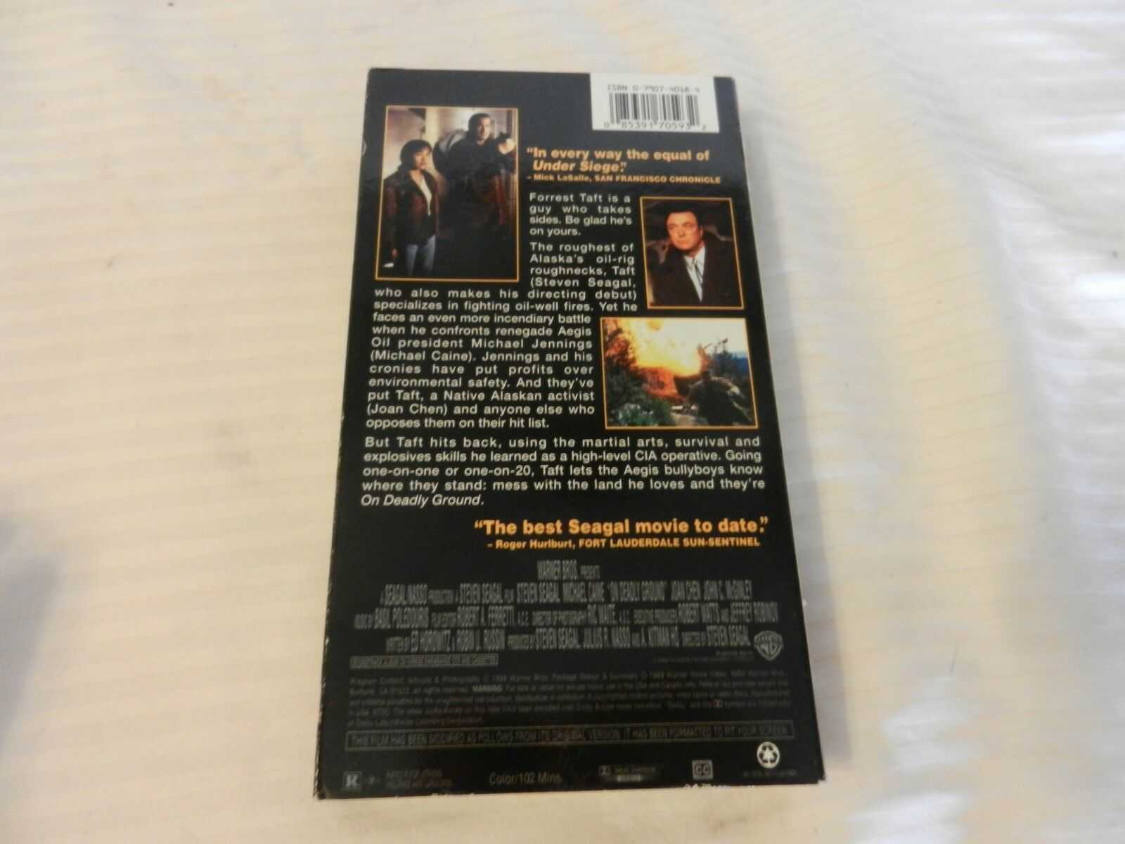 On Deadly Ground (VHS, 1999, Warner Bros. Hits) Steven Seagal, Michael ...