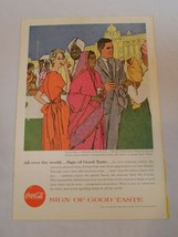 Coca Cola National Geographic Ad October 1957 India Boston Sheraton Plaz... - $15.83