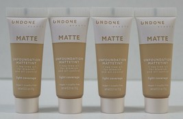4X Undone Beauty Unfoundation Matte Tint - Cream Light .31oz Travel Size... - $17.99