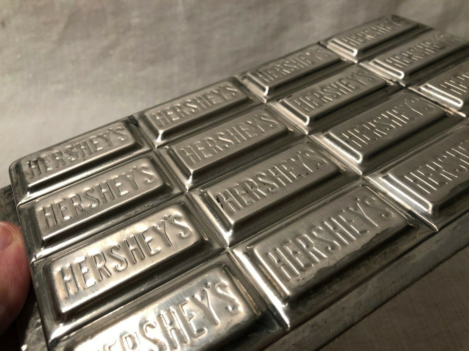 Vintage Hershey's Chocolate Candy Bar Mold for 16 Squares Metal