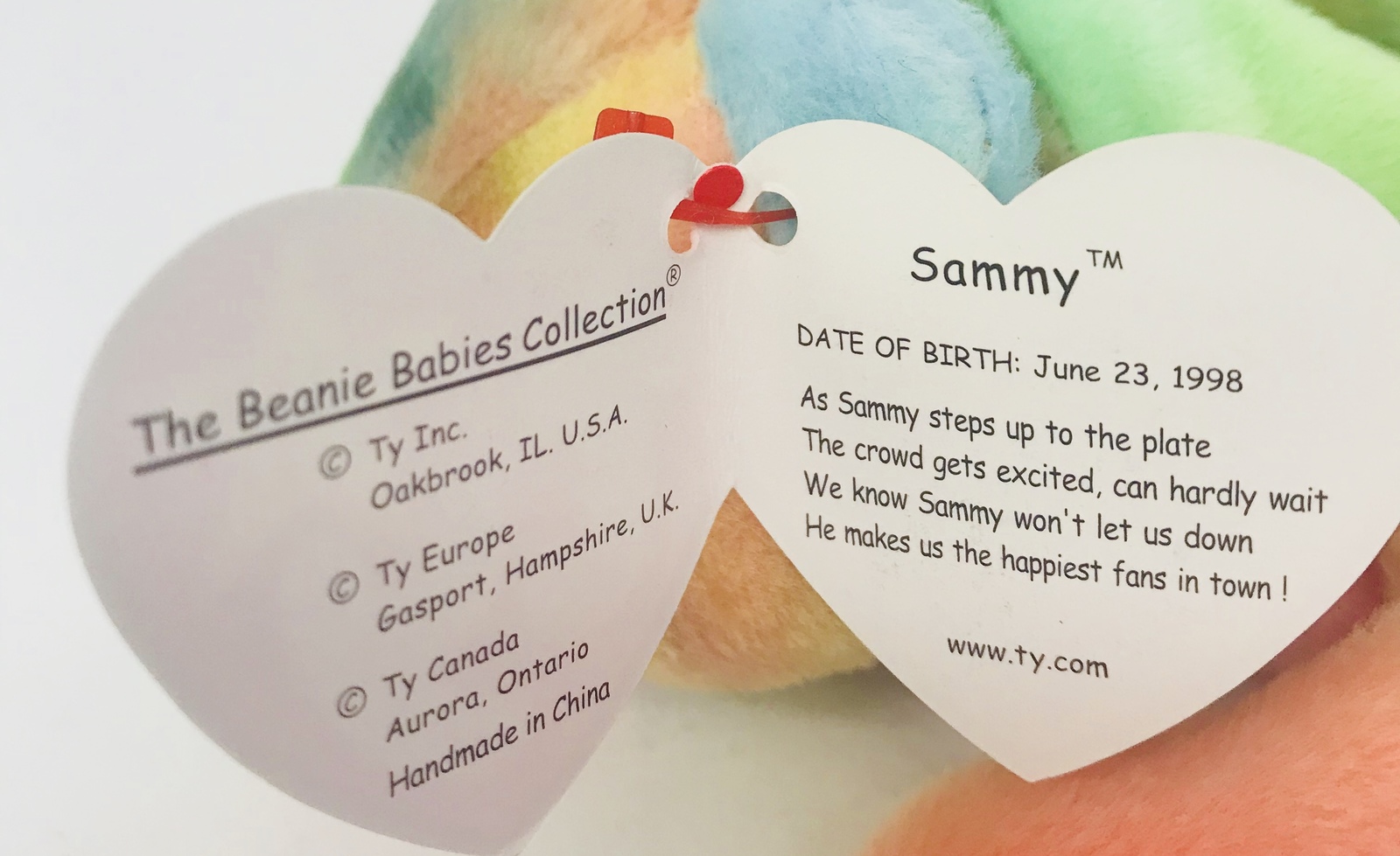 sammy beanie baby june 23 1998