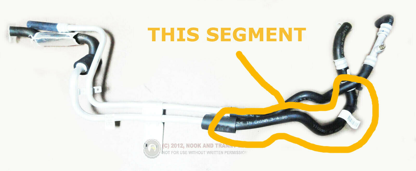 9397 LT1 Camaro Trans Am Coolant Pipe to Restrictor Valve Heater Hose