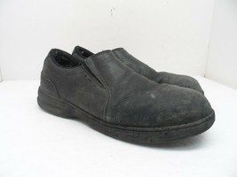 DAKOTA Men&#39;s Quad Lite Leather Slip-On 3201 Shoes Black Size 10.5M - $18.99