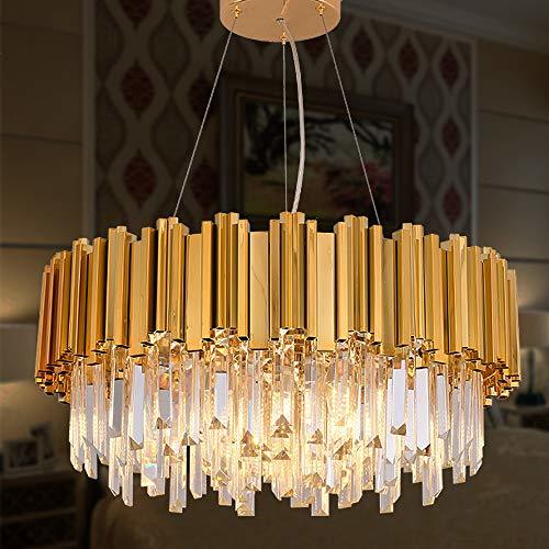 MEELIGHTING Gold Plated Luxury Modern Crystal Chandelier Lighting ...