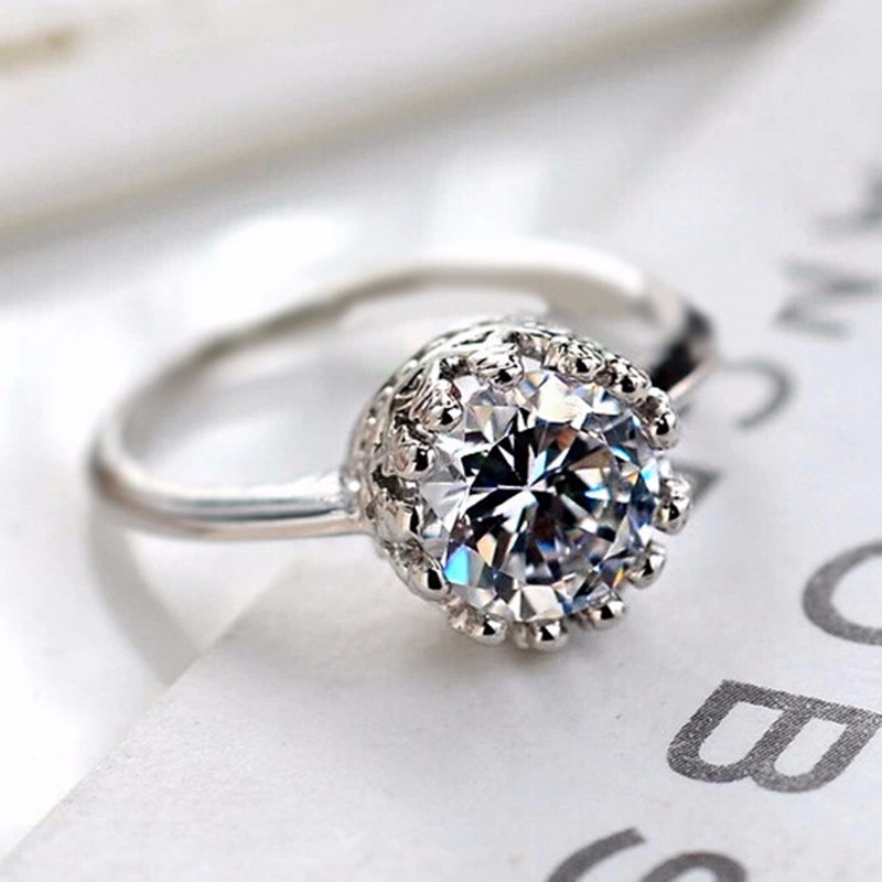 Crown Jewelry Set Earrings and Ring Jewelry Sets