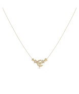 Star Cluster Moon Crescent Diamond Necklace in 14K Yellow Gold - $1,199.00