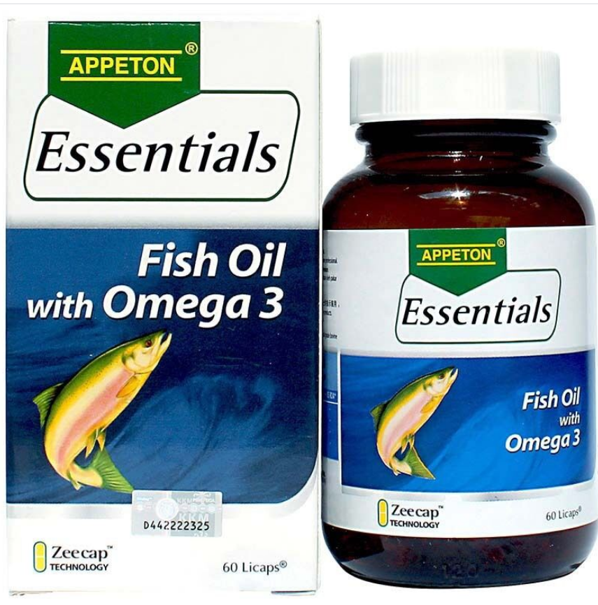 NEW Appeton Essentials Fish Oil With Omega 3 60'S EXPRESS SHIPPING TO USA - $49.89