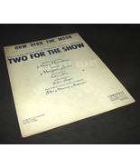 1940 HOW HIGH THE MOON Antique Sheet Music Two For The Show CHAPPELL Mac... - $9.99