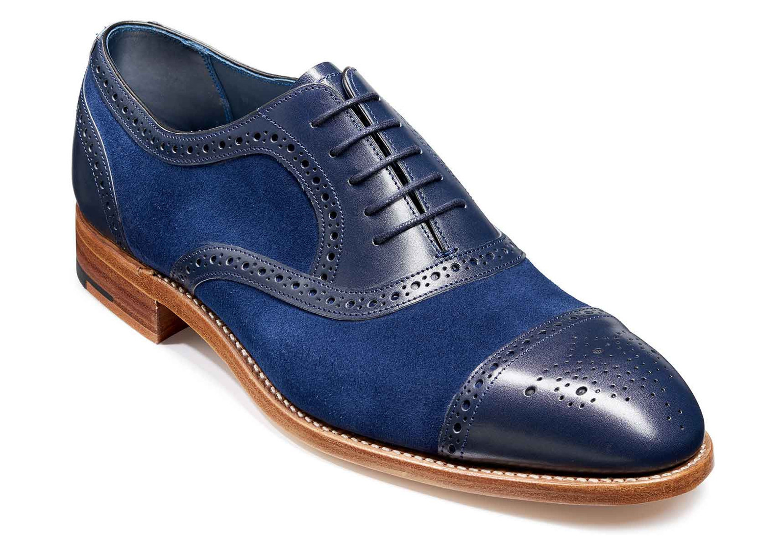 two tone brown oxford shoes