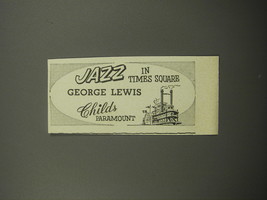 1955 Jazz in Times Square Advertisement - George Lewis Childs Paramount - $14.99