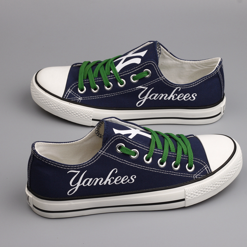 New York Yankees MLB Basket Ball Team Limited Edition Canvas Shoes ...