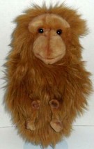 TOYS BY DAPHNE BROWN MONKEY HAND PUPPET 14&quot; ANIMAL PLUSH DOLL FASTEN HANDS - $6.99
