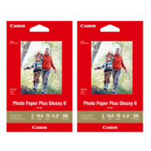NEW 2 Pack Canon Photo Paper Plus Glossy II 4 x 6 Inches 200 Sheets Tota... - $14.84