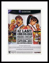 Capcom vs SNK 2002 Gamecube Framed 11x14 ORIGINAL Advertisement