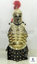 NauticalMart Knight Greek Corinthian Brass Muscle Armor Suit Halloween Costume
