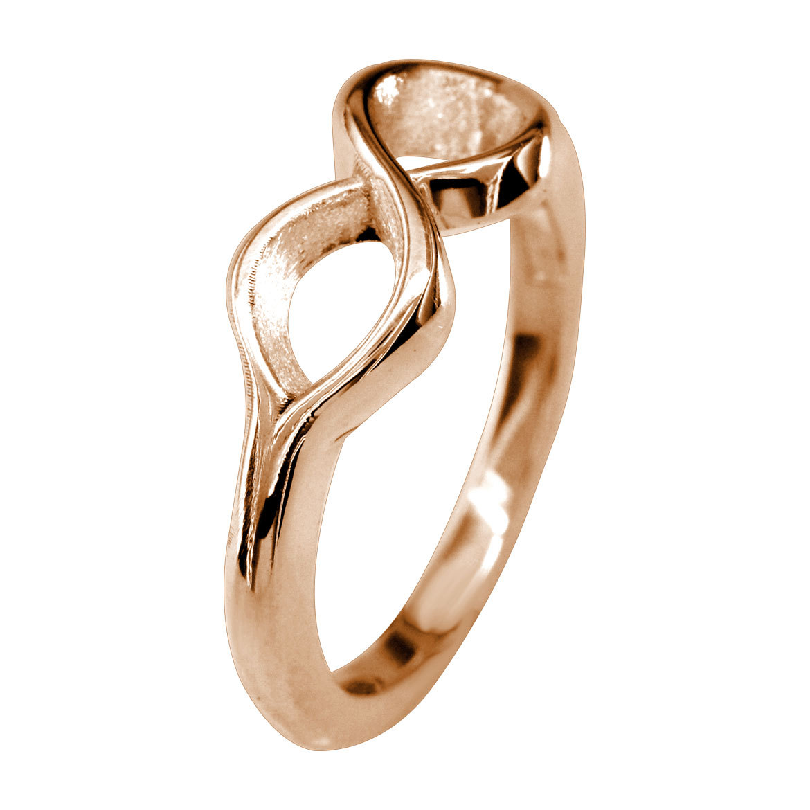 Infinity Symbol Ring, 7mm Wide in 14K Pink Gold - Other