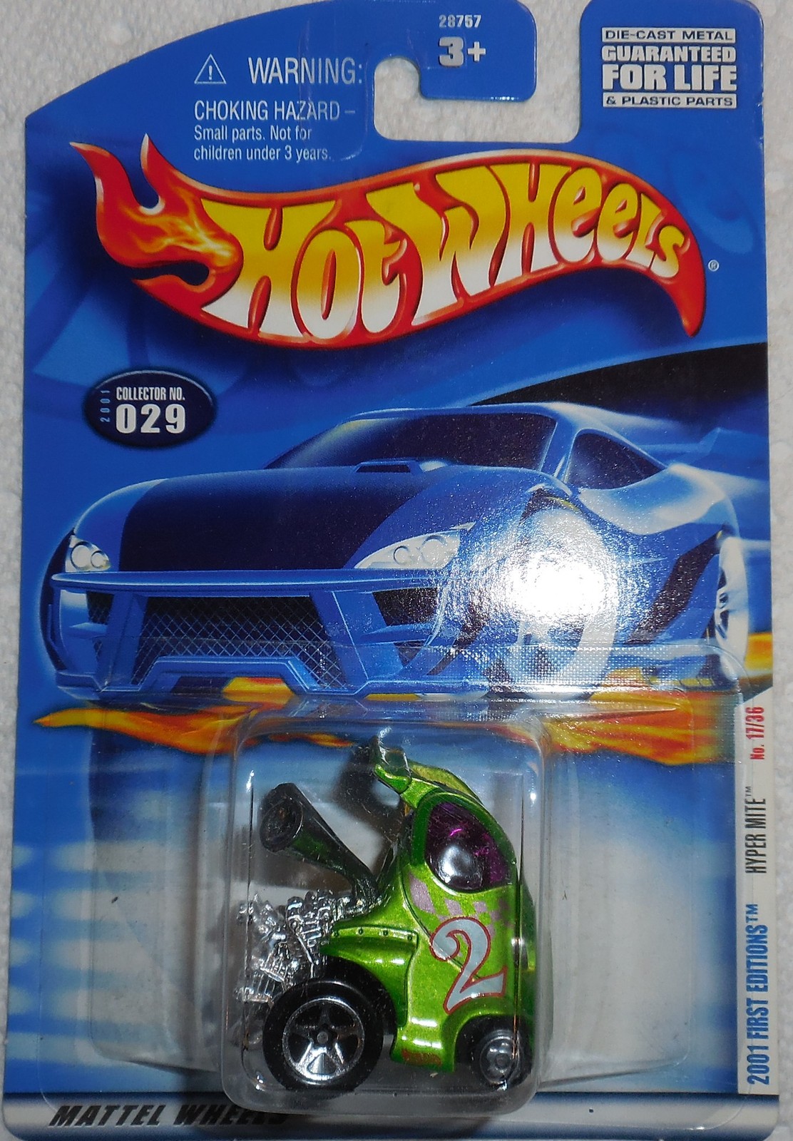2001 Hot Wheels 1st Editions #17 of 36 Hyper Mite #029 Mint On Card
