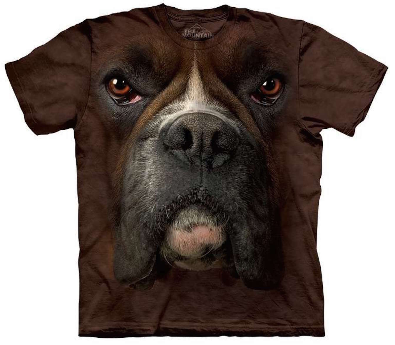 Mountain Boxer Dog Strong Fighter Big Face Dogs Pet Animal Cotton T-Shirt S-3X