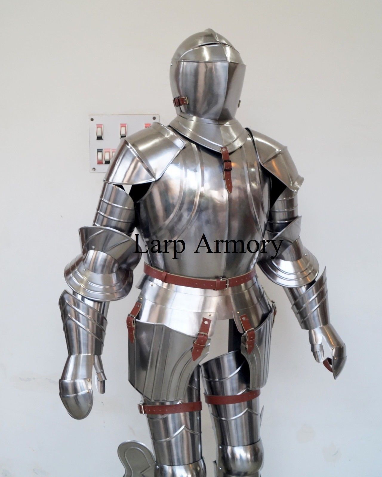 NauticalMart Medieval Knight Wearable Full Suit Of Armor With Wooden