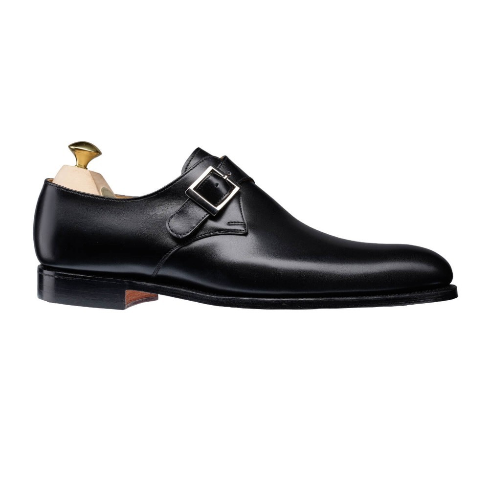 black monk strap mens shoes