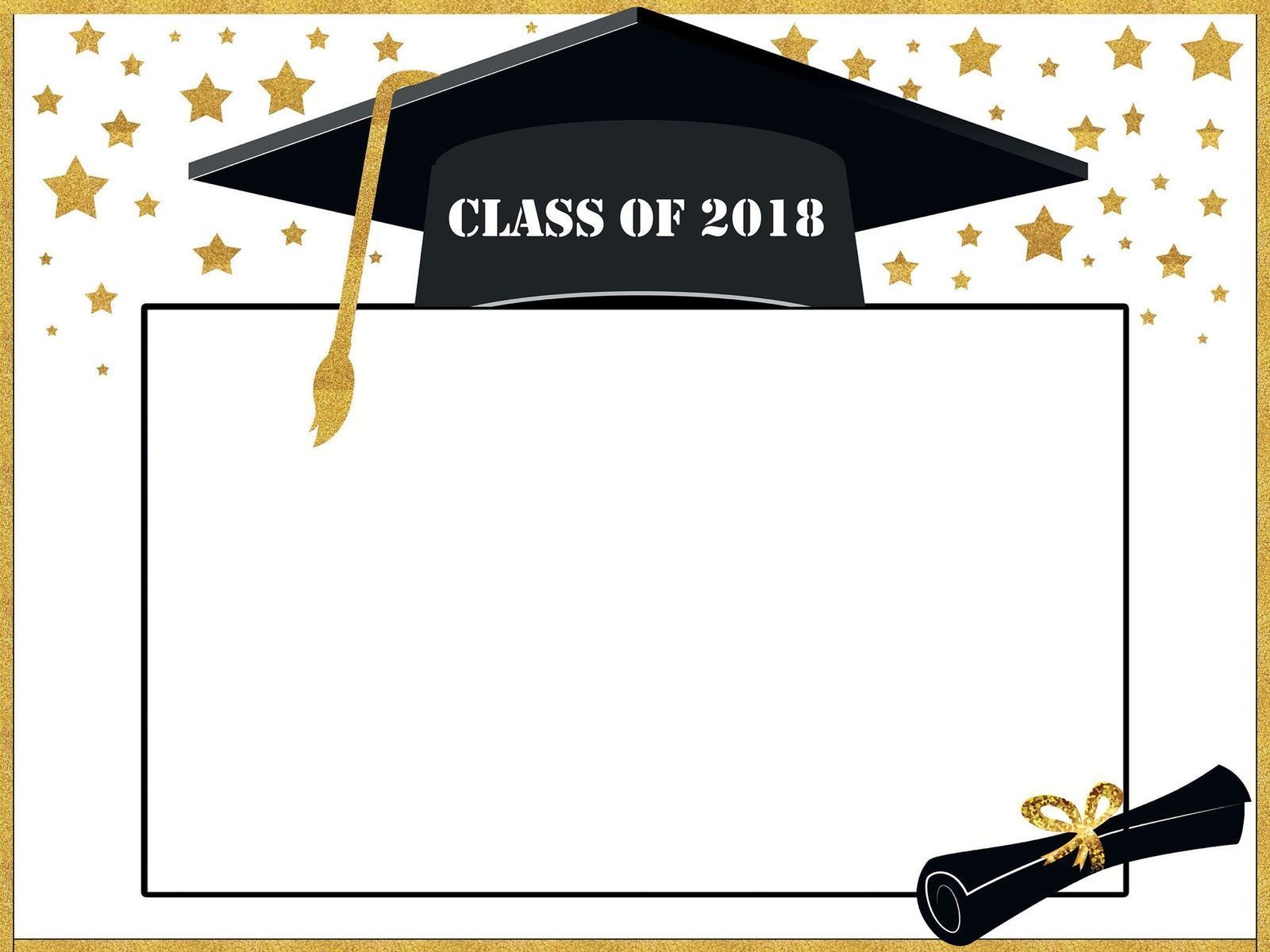 Graduation Party Photo Booth Prop Frame Class Of 2018 Selfie Frame Prop