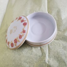 Monaco Porcelain Trinket Box, Vintage, Roses, Princess Grace, Lidded Dish image 5
