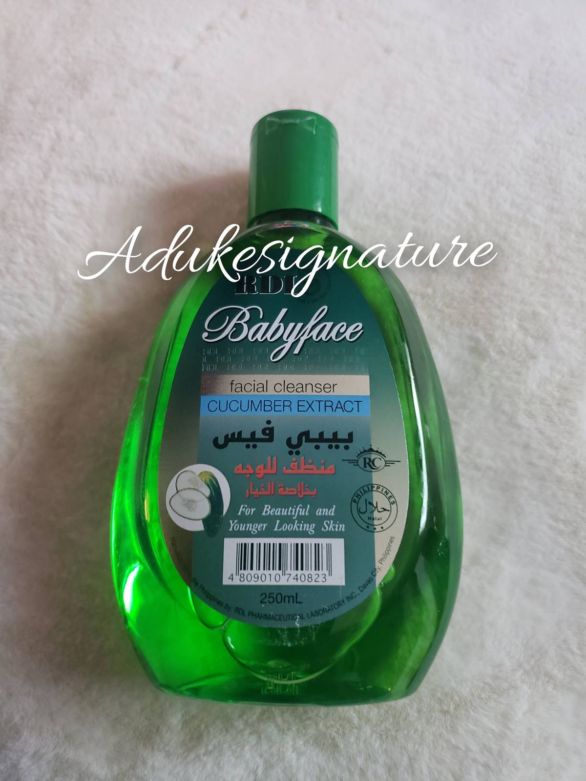 Rdl babyface cucumber extract facial cleanser