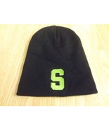 Men&#39;s/Women&#39;s Michigan State Spartans S Beanie Stocking Hat Cap (Black w... - $4.99