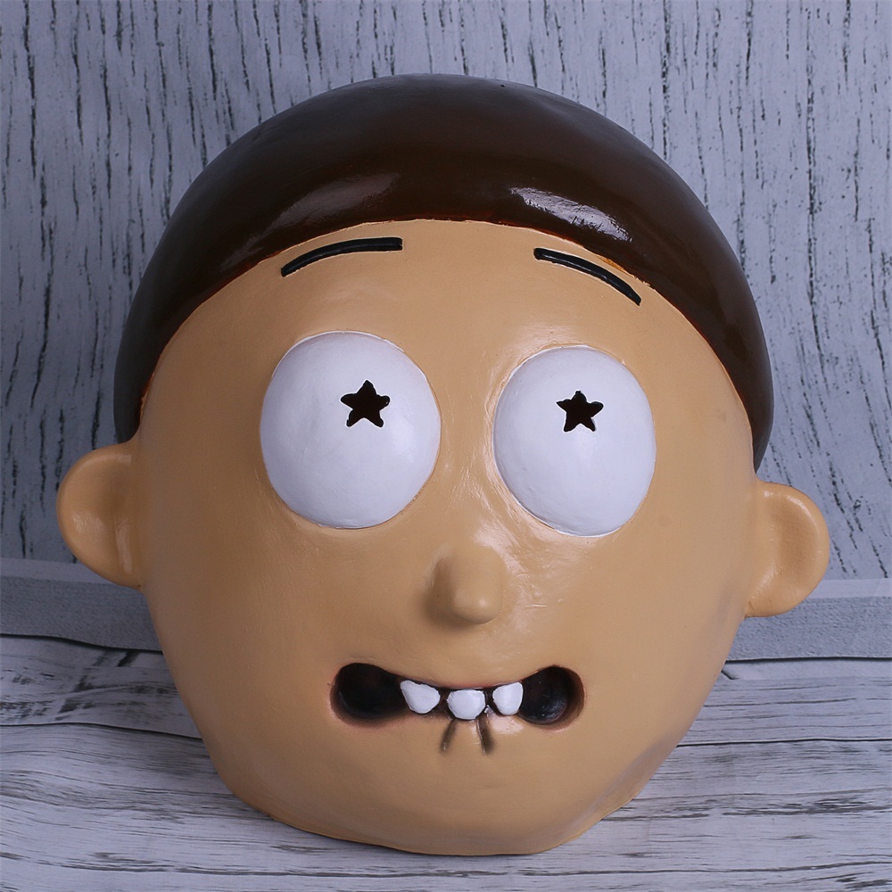Rick and Morty Mask Cosplay Morty Adult Full Face Latex Masks Halloween Props - Masks