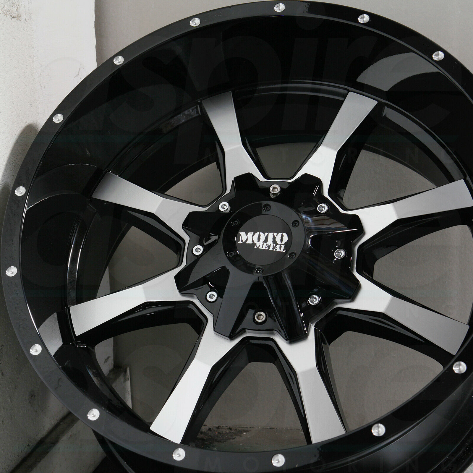 20x10 Moto Metal MO970 6x135/6x5.5 -24 Black Machine Wheels Rims Set(4 ...