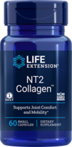3 BOTTLES $19.50 Life Extension NT2 Collagen formerly Bio-Collagen 60 capsules image 1