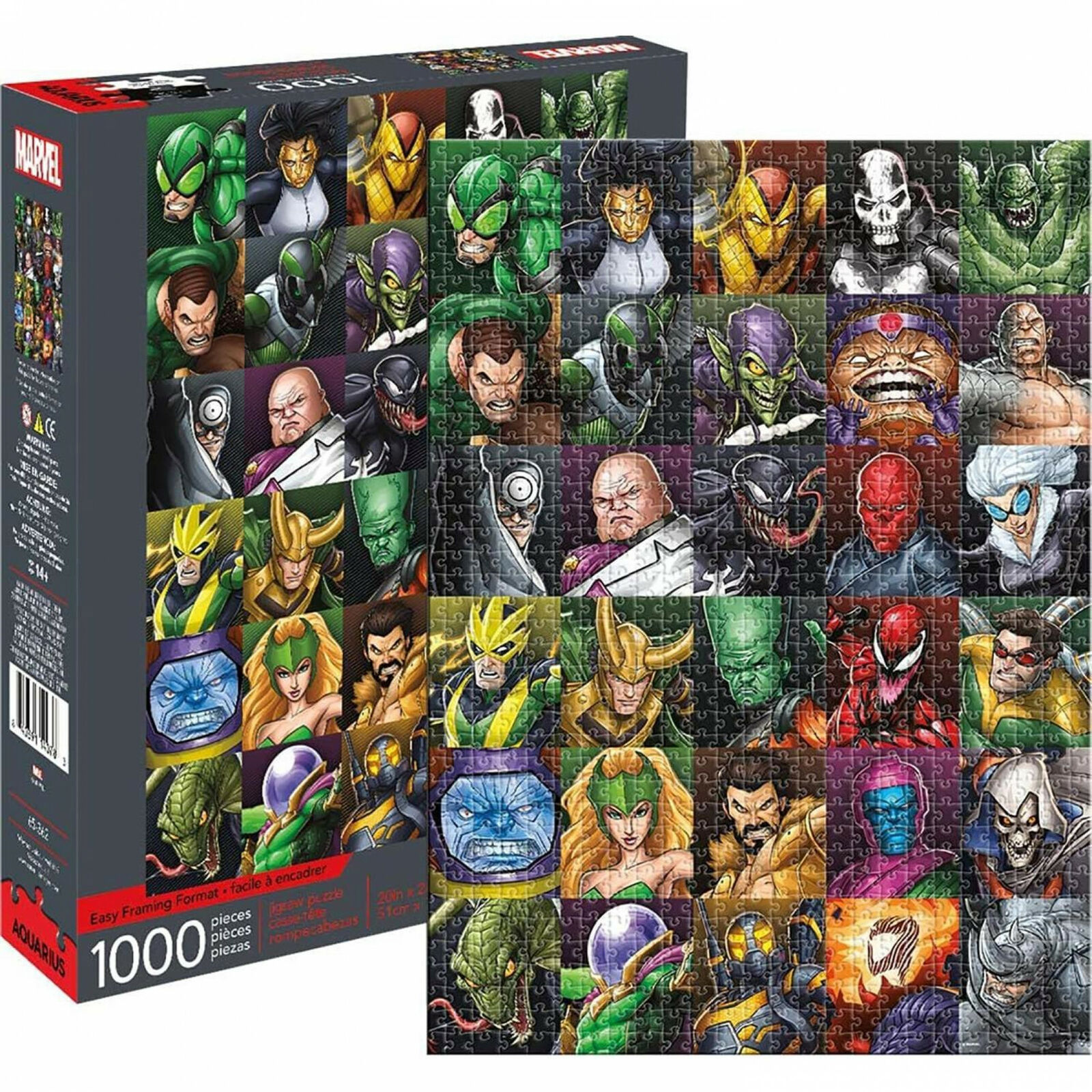Marvel Villains Collage 1000 Piece Jigsaw Puzzle MultiColor Jigsaw