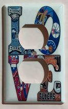 Eagles Phillie Flyers 76ers LOVE Light Switch Outlet wall Cover Plate Home Decor image 14