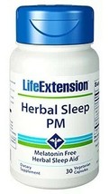 2 PACK Life Extension Herbal Sleep PM lemon balm chamomile NO melatonin image 2