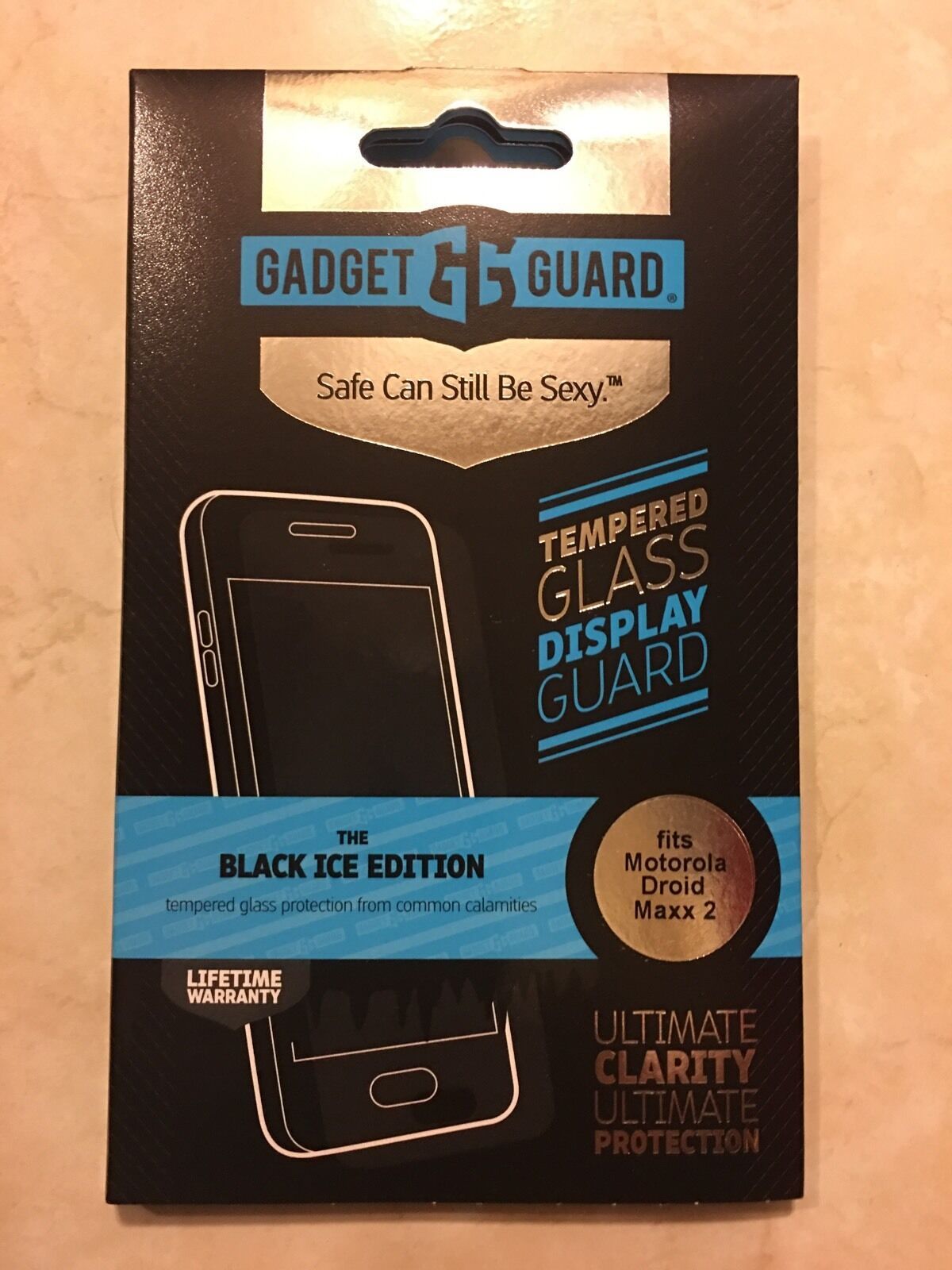 Primary image for Gadget Guard Motorola DROID MAXX 2 Tempered Glass Black Ice Screen Protector
