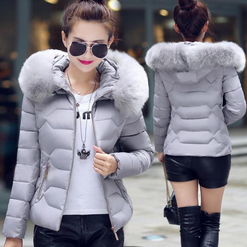 Women's Thicken Down Coat Fur Hooded Down Parka Puffer Jacket  #worldgreen#