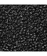 Opaque Glass Seed Beads, Round, Black  4mm  6/0  SEED 11   #&gt;&lt;&gt; - $5.94