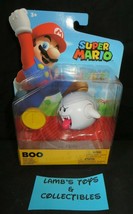 Super Mario Jakks Pacific 3-4&quot; Boo ghost collectible action figure Ninte... - $25.85