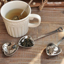 Heart Shape Stainless Steel Tea Infuser Spoon Strainer Steeper Teapot Fi... - $7.86