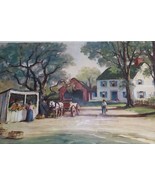 Vintage H C Wolcott  Print New England Village Series 54632 - $19.80