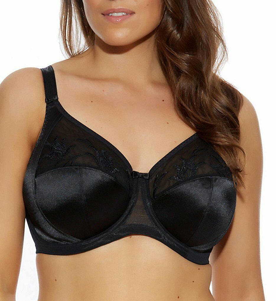 Elomi Black Caitlyn Underwire Side Support Bra Us 40l Bras And Bra Sets